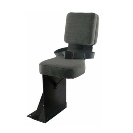 Aftermarket New Side Kick Seat, Gray Fabric, Fits Case IH Tractor Models 7150, 7210, 7220 SEQ90-0384